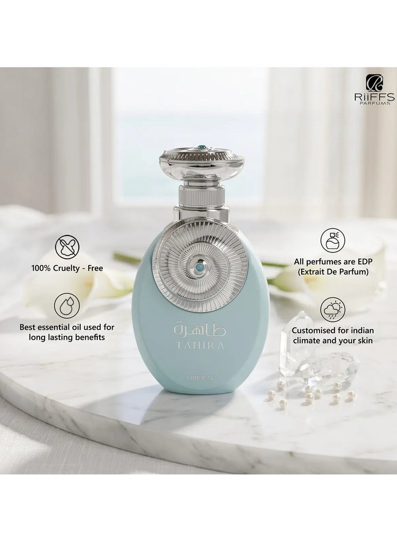 ريفس عطر "طاهرة" (Tahira) من RiiFFS - أو دو بارفان للجنسين | عطر زهري-فاكهي يدوم طويلاً بنفحات البرغموت والياسمين والفانيليا | عطر عربي فاخر | 100 مل - Image 4