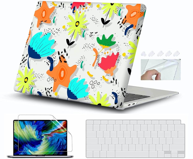 GIOIA BAZAAR Case for MacBook Air 13 Inch M1 A2337 A2179 A1932 2018-2020 Release Retina Display &Touch Id, Plastic Hard Shell Case Cover (Design38) - Image 1