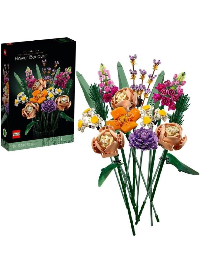 LEGO Icons Flower Bouquet 10280 Building Blocks Gift Toy Set; Flowers Botanical Collection (756 Pieces) - Image 2