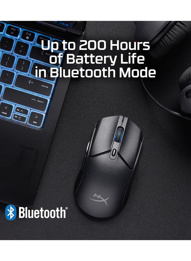 HYPERX Pulsefire Haste 2 Core Wireless Gaming Mouse – 12,000 DPI, 6 Buttons, TTC Gold Switches, 1,000Hz Polling, LED RGB, Dual Wireless (2.4GHz/Bluetooth), 70g, 100-Hour Battery, Symmetrical Shape, NGENUITY Customization, NVIDIA Reflex Compatible | 8R2E6AA - Image 4