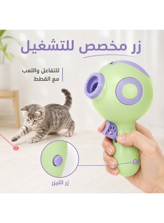 2-in-1 Interactive Pet Toy – Laser Pointer for Cats & Treat Launcher for Dogs, Portable Training and Play Tool - Image 2