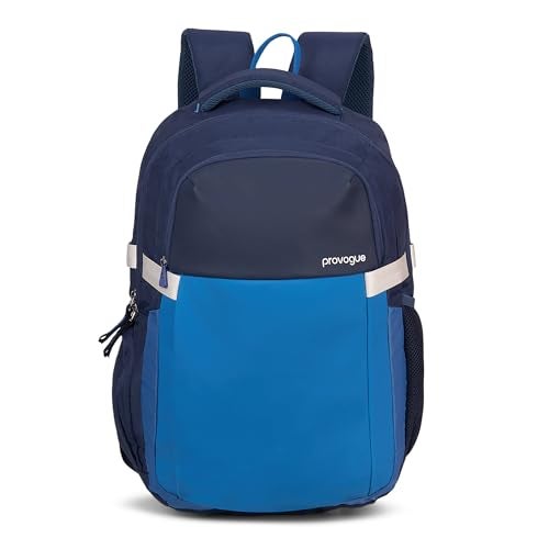 Provogue Urban Laptop Backpack 30L with 3 large compartments and Rain Cover | Backpack Bag for Man, Laptop Bag 15.6 Inch, Travel & Office Backpack for Men and Women with Laptop Compartment | Blue - Image 1