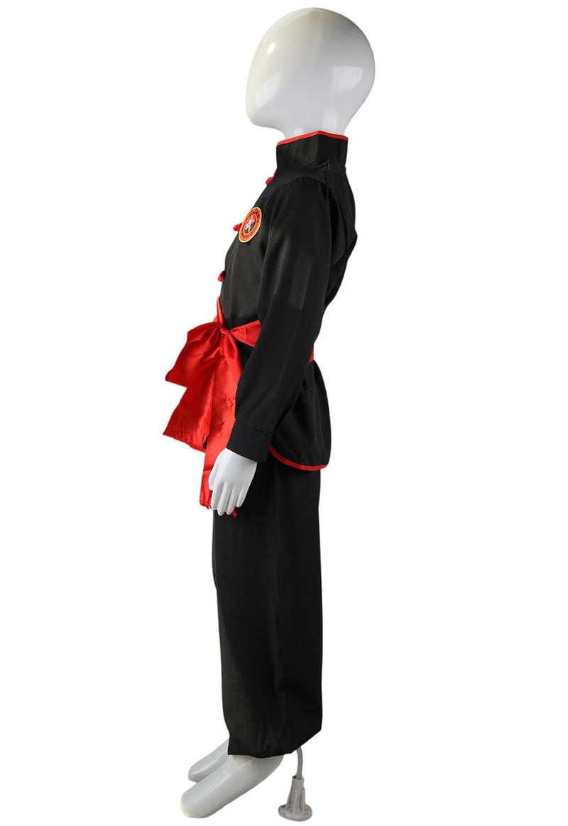 STIOEDYUAN Kids Kung Fu Suits Tai Chi Uniform Chinese Martial Art Wing Chun Clothing Sets (Black, 7-8 Years) - Image 5
