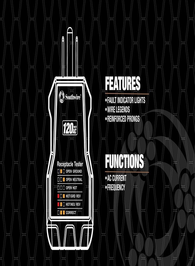 ساوث واير جهاز اختبار المقبس Southwire 40022S؛ أسود - Image 5