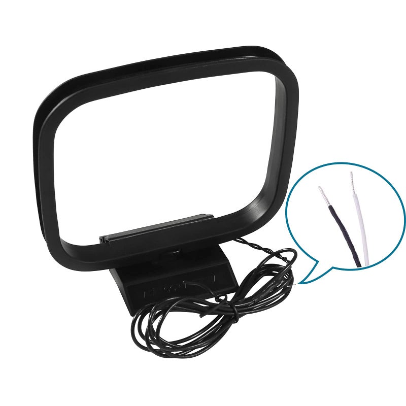 AEDIKO FM Radio Antenna 75 Ohm FM Antenna FM Coax Antenna and AM Loop Antenna with 3 Connectors for Indoor Home Stereo Receiver AV Audio Home Theater Receiver Power - Image 3