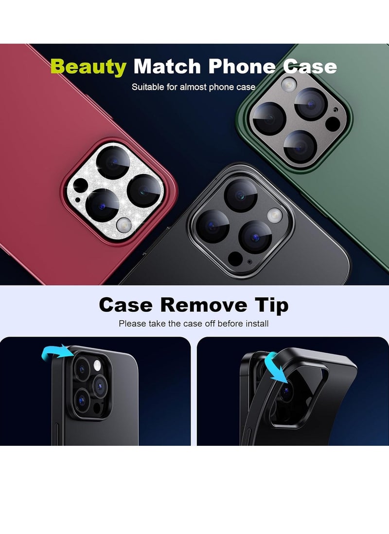 Raxoom iPhone 15 Pro/iPhone 15 Pro Max Camera Lens Protector, Matte Alloy [Shatterproof Test] 9H Tempered Glass Camera Screen Protector Scratch Resistant Cover Accessories 2023,Black Titanium - Image 5