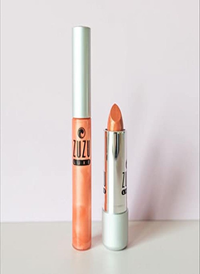 Zuzu Luxe Sheer Gloss (Caliente - Red/Cool Crème) Natural, Paraben Free, Vegan, Gluten-free,Cruelty-free, Non GMO, High performance and long lasting, Infused with Jojoba Seed Oil and Aloe, 0.17 oz - Image 5