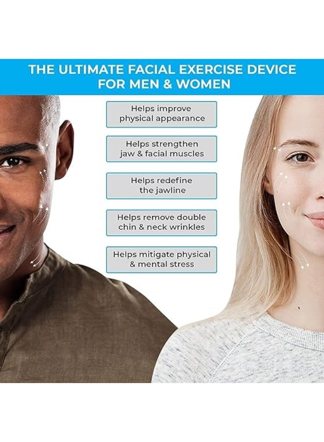 Hemiza Jawline Exerciser Jaw, Face, and Neck Exerciser - Define Your Jawline, Slim and Tone Your Face, Look Younger and Healthier - Helps Reduce Stress and Craving (multi) - Image 4