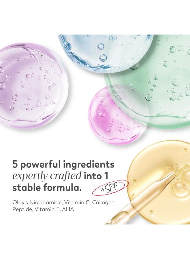 Olay Super Cream with Sunscreen SPF 30, Lightweight Face Moisturizer with Sun Protection, 5-in-1 Skin Care Benefits - Hydrating, Brightening, Firming - Niacinamide, Vitamin C, Collagen Peptide, 1.7 oz - Image 4