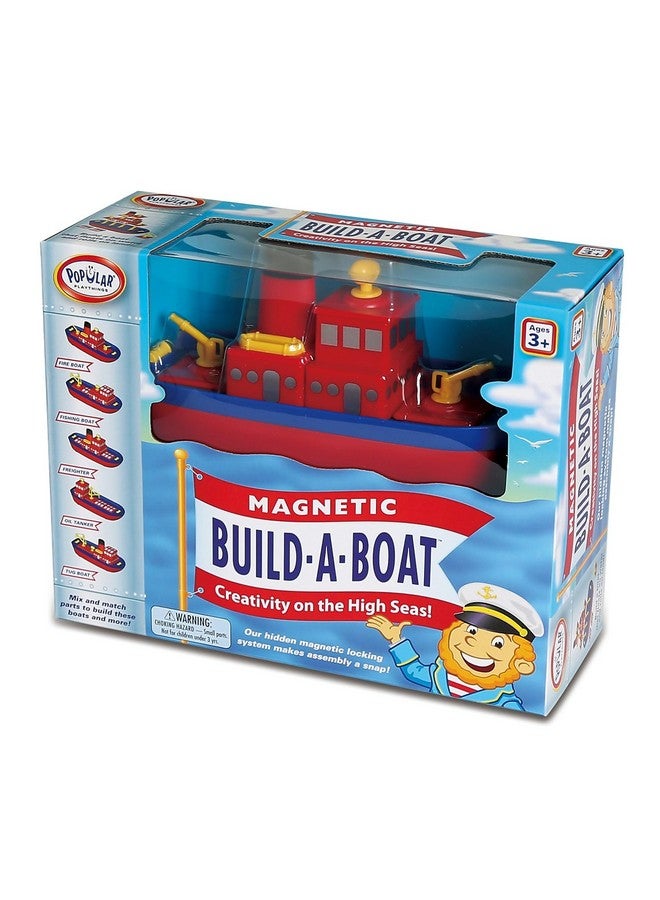 Popular Playthings Magnetic Build-a-Boat High Seas Toy Play Set, 10 Pieces - Image 1