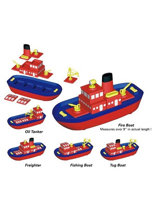 Popular Playthings Magnetic Build-a-Boat High Seas Toy Play Set, 10 Pieces - Image 2