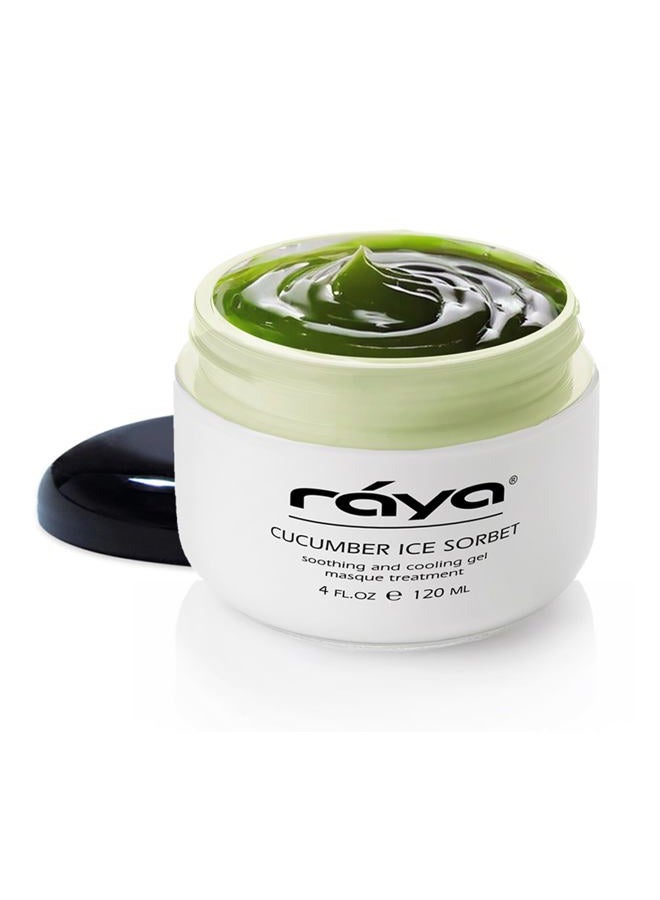 Raya Cucumber Ice Sorbet Masque (608) | Cooling Facial Gel Mask & Soothing Cucumber Extract, for Hydrating, Calming, Revitalizing & Refreshing All Skin Types, Great for Post-Sun Treatment - 120 ml - Image 1