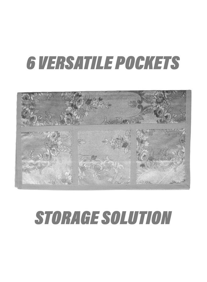 Kuber Industries Fridge Top Cover | PVC Fridge Top Cover | Refrigerator Cover with 6 Side Pockets | Refrigerator Top Protector | Appliance Cover | Fridge Top Cover 101 | Gray - Image 4