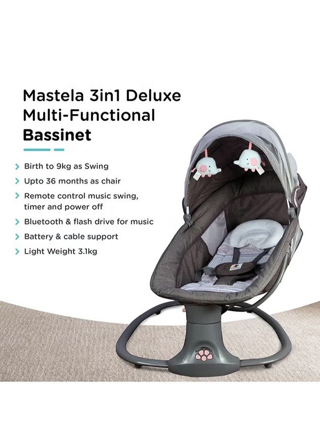 Gonice 3-In-1 Deluxe Multifunctional Soothing Vibrational Baby Resting Bassinet  - Image 2