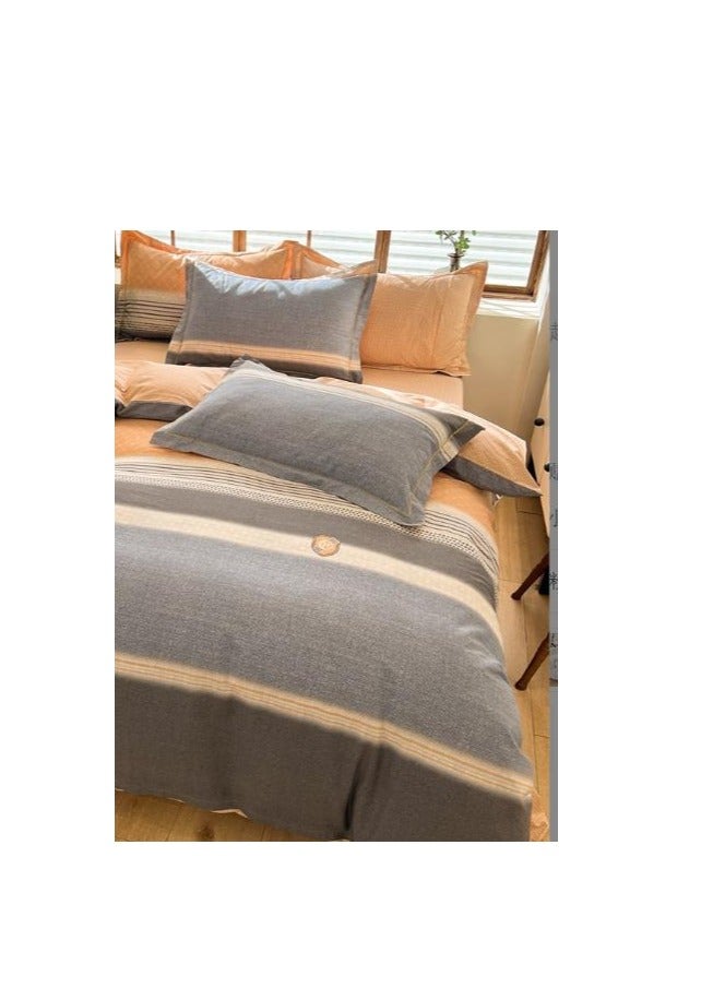 Bed Sheet Style — French High-End 60 Thread Pure Cotton Embroidered Bedding Four Piece Set - Image 5