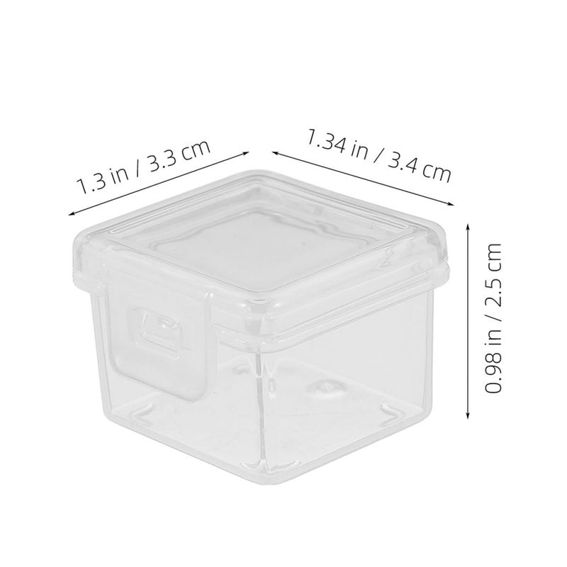 4Pcs Clear Plastic Cheese Slice Containers with Flip Lids for Fridge Organization - Image 3