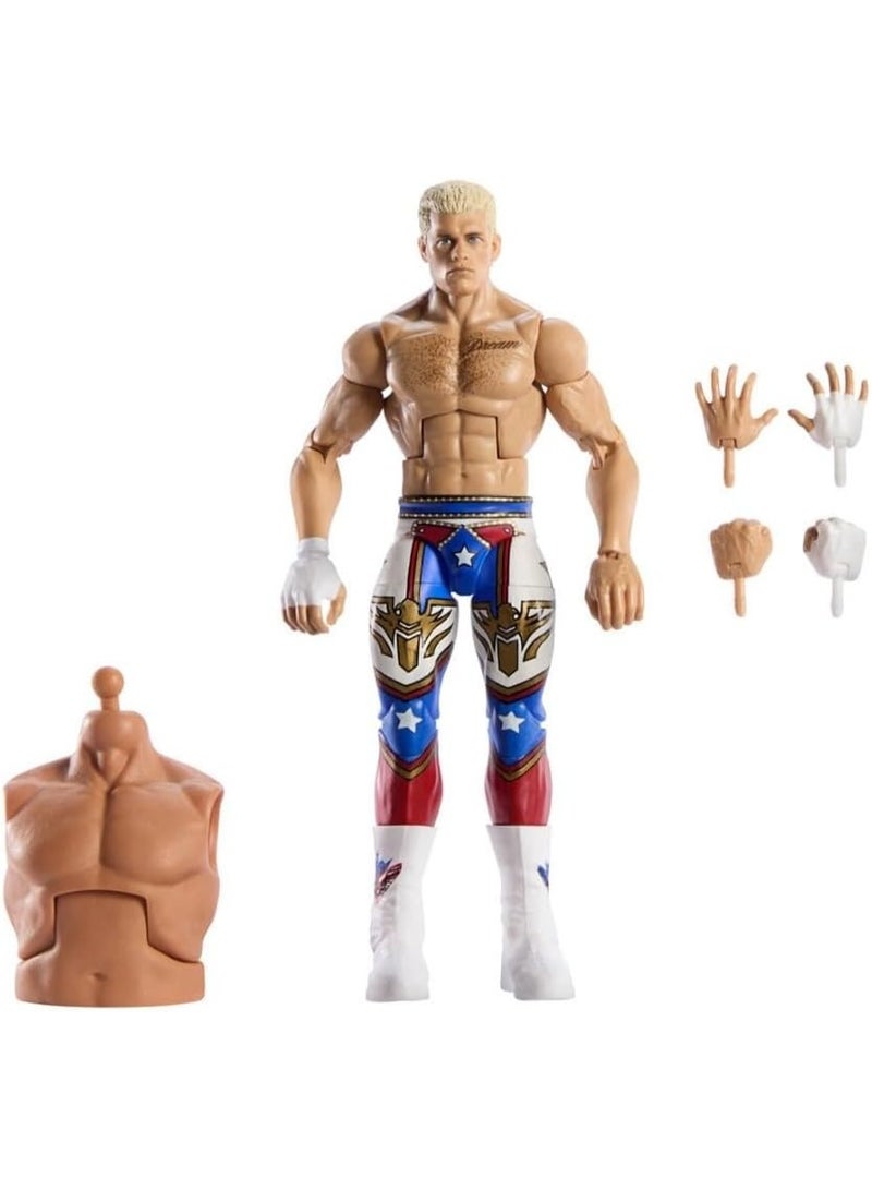 WWE 2025 Royal Rumble Elite Cody Rhodes Action Figure Collectible Wrestling Toy - Image 1