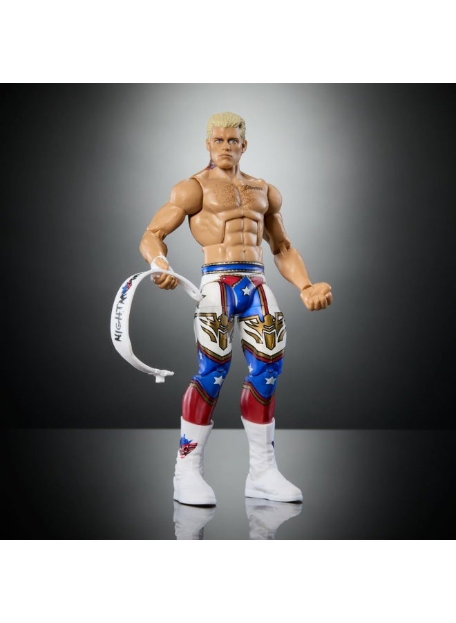 WWE 2025 Royal Rumble Elite Cody Rhodes Action Figure Collectible Wrestling Toy - Image 2