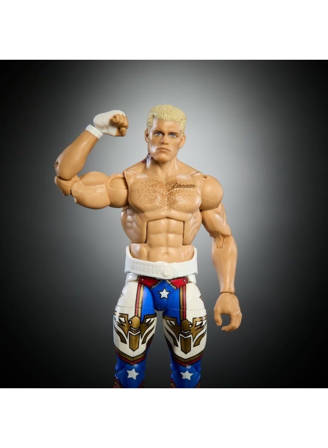 WWE 2025 Royal Rumble Elite Cody Rhodes Action Figure Collectible Wrestling Toy - Image 4
