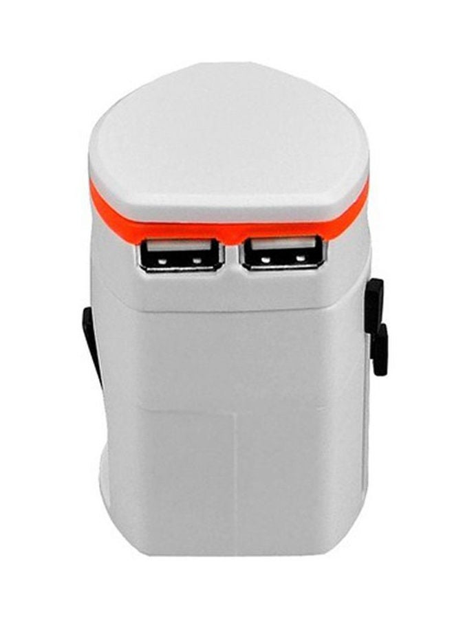 NIBEMINENT Universal Travel AC Adapter Power Plug White - Image 3
