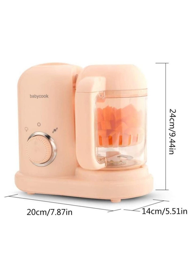 Baby Food Blender Electric Steamer Food Supplement Cooking Mixing  Grinder Cooking Pink  - Image 5