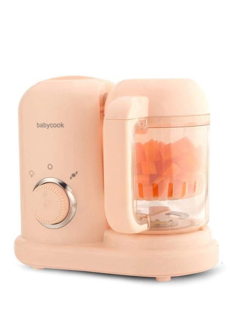 Baby Food Blender Electric Steamer Food Supplement Cooking Mixing  Grinder Cooking Pink  - Image 1