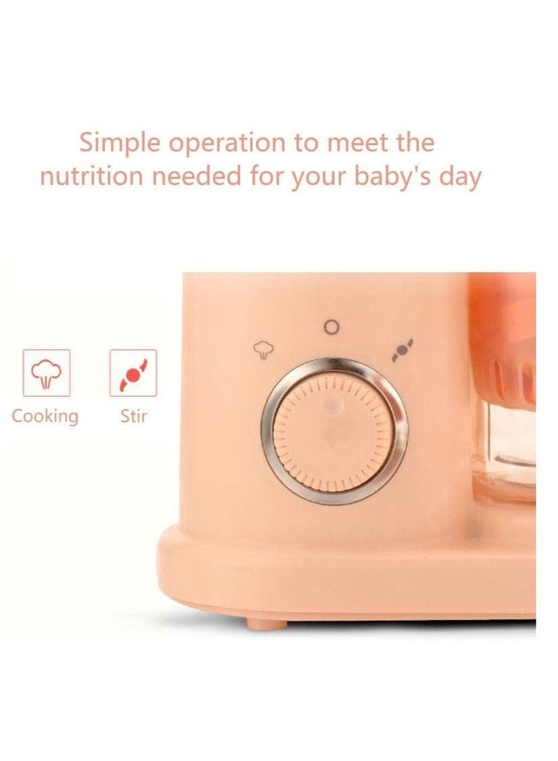 Baby Food Blender Electric Steamer Food Supplement Cooking Mixing  Grinder Cooking Pink  - Image 4