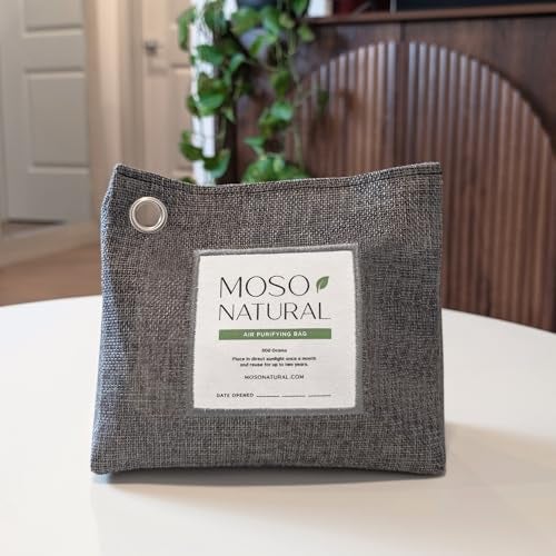 MOSO NATURAL Unscented Stand-Up Air Purifying Granule Bag. Odor Eliminator, Odor Absorber For Home And Basement. Charcoal Color 600G, Long Lasting Charcoal Bag | Lasts up to 2 years! - Image 3