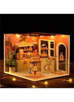 Flever Flever Dollhouse Miniature DIY House Kit Creative Room with Furniture for Romantic Valentine's Gift (Happiness ice Cream Shop)  - Image 2