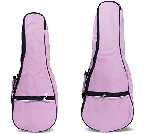 HOT SEAL Waterproof Durable Colorful Ukulele Case Bag with Storage (23/24in, pink) - Image 2