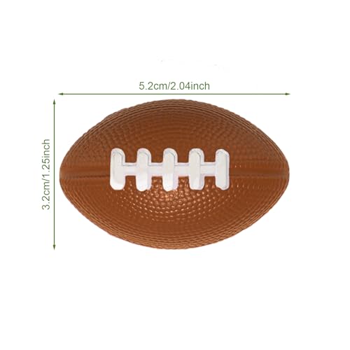 HIKIMA 50 Pcs Mini Foam Sports Balls Sport Party Favors Football Stress Balls Foam Sports Footballs for Party Decoration Supplies School Carnival Reward - Image 5