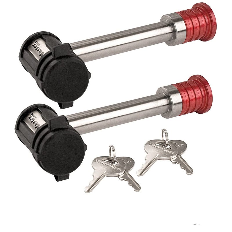 Master Lock Receiver/Hitch Lock - Extra Long Shaft Two (2) Locks Keyed Alike 1469KA-2 - Image 5