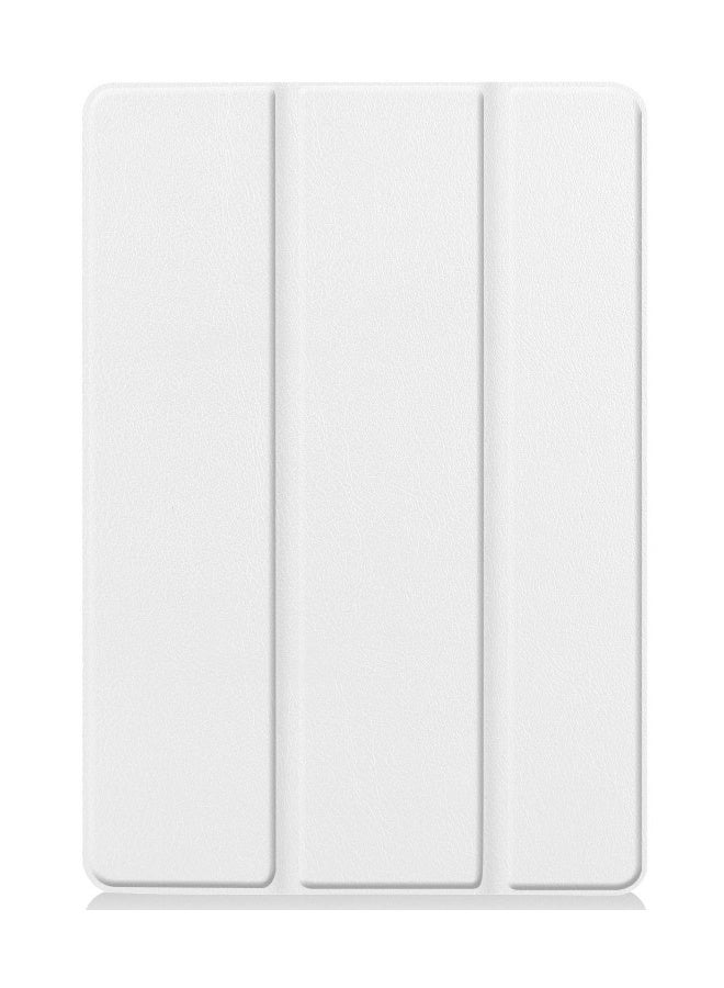 بيوينتي غلاف آيباد 10 جلد ثلاثي الطي باللون الأبيض