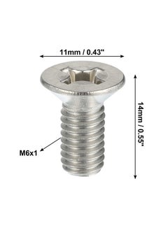 X AUTOHAUX 24pcs Stainless Steel Brake Disc Rotor Screws Front Rear Retaining Hardware Bolts Kit 93600-06014-0H 51741440 for Honda Accord Civic CRV  - Image 3