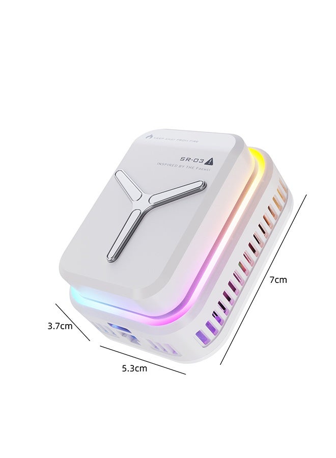 Magnetic Phone Cooler with RGB Light - Portable Semiconductor Mini Radiator for Mobile Phone  Tablet, Multi-Device Notebook Cooling Fan, Efficient Heat Dissipation Technology - Image 2