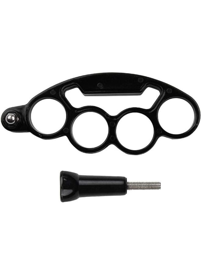 Handheld Plastic Knuckles Fingers Grip Ring Monopod Tripod Mount with Thumb Screw for GoPro - Image 2