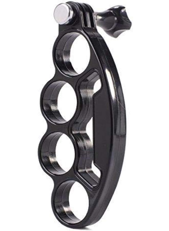 Handheld Plastic Knuckles Fingers Grip Ring Monopod Tripod Mount with Thumb Screw for GoPro - Image 1