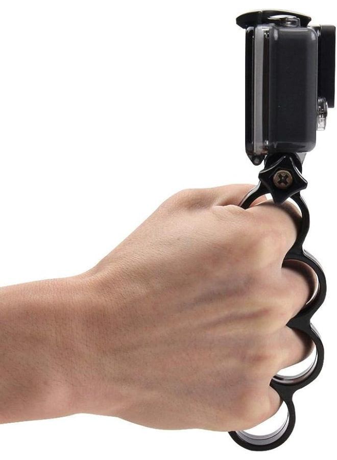 Handheld Plastic Knuckles Fingers Grip Ring Monopod Tripod Mount with Thumb Screw for GoPro - Image 3