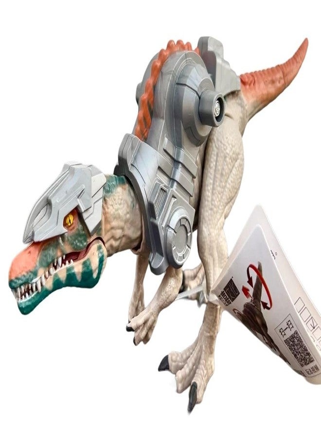 De-Lite Action Figures PVC Anime Movable Collectible Model Statue Toys (Light & Sound Armor Spino-Trex Dinosaur World Rebirth Collection Figure Super Premium Articulation, 15x30 cm) - Image 4