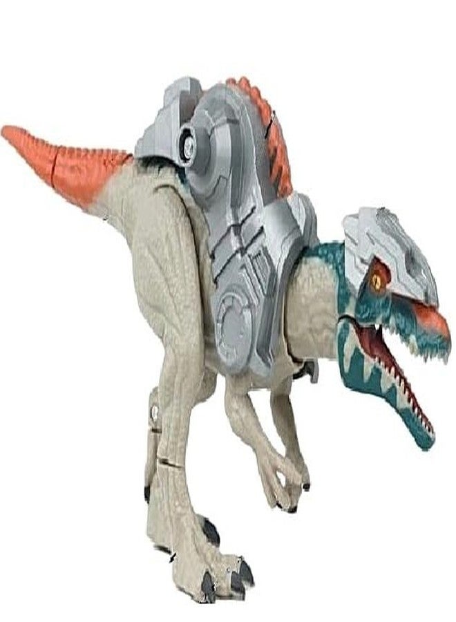 De-Lite Action Figures PVC Anime Movable Collectible Model Statue Toys (Light & Sound Armor Spino-Trex Dinosaur World Rebirth Collection Figure Super Premium Articulation, 15x30 cm) - Image 1