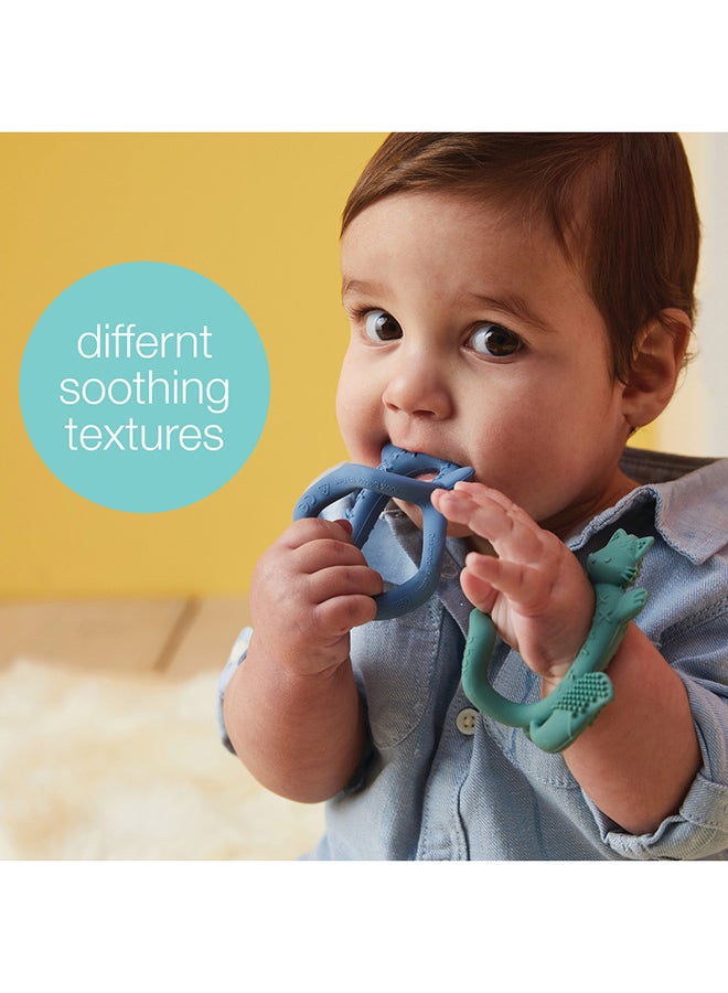 b.box Wrist Teether –SAGE, Soft Silicone Teething Toy for Babies, Hands-Free Soothing Relief, Easy Wear Design, 3m+ - Image 3