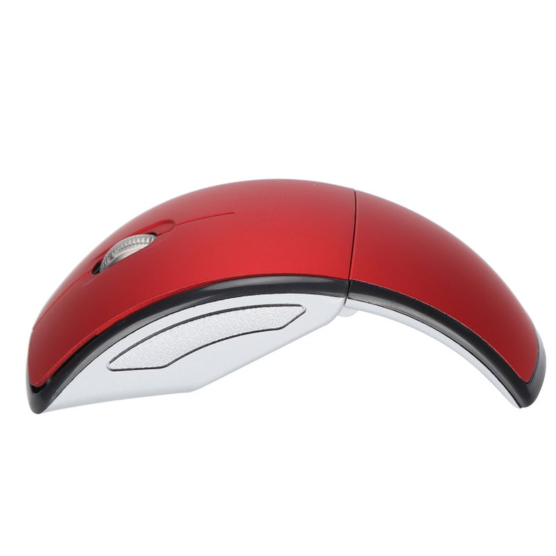 Wireless Mouse Smart Slim Mini Portable 2.4G Cordless Mouse with USB Receiver for Office Laptop Computer TabletRed - Image 5