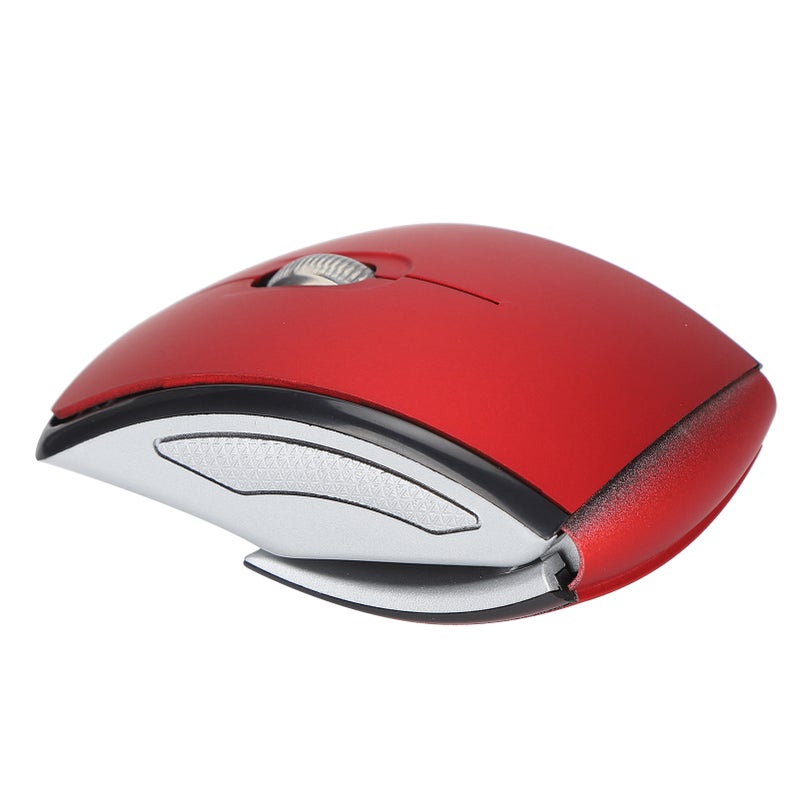 Wireless Mouse Smart Slim Mini Portable 2.4G Cordless Mouse with USB Receiver for Office Laptop Computer TabletRed - Image 4