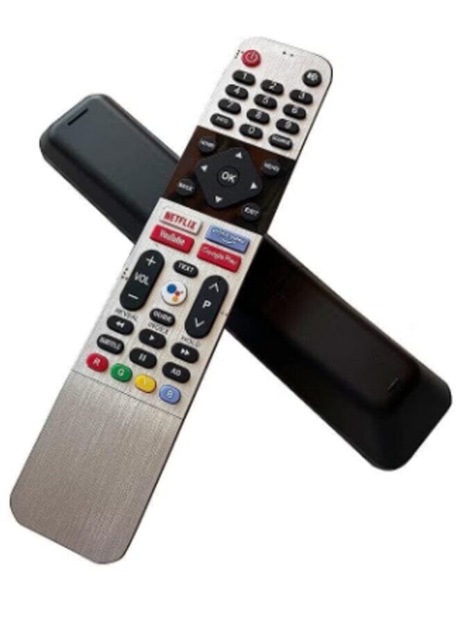 Zaboon New Replacement Remote Controller Compatible With Skyworth Android Tv 539C-268920-W010 Tb5000 Ub5100 Ub5500 Without Voice Control Remote Silver - Image 1