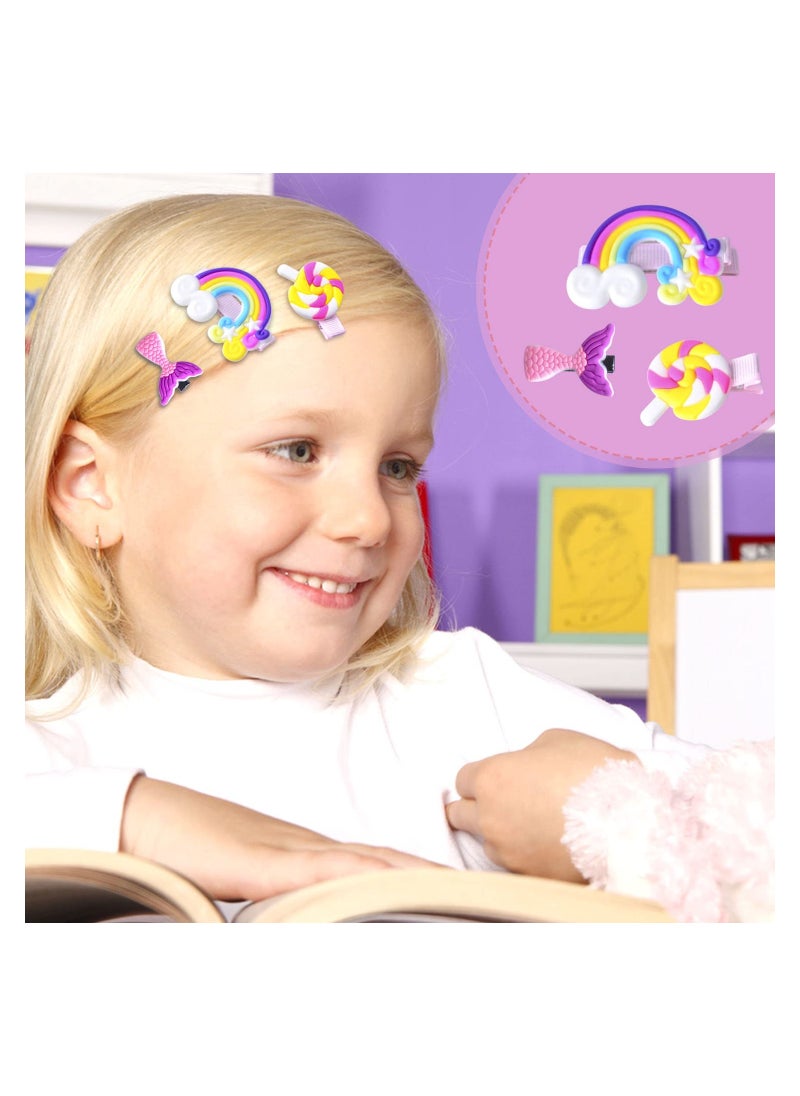 General Baby Hair Clips, Hair Pin, Barrettes for Girls, Toddler Girls Hair Accessories, Kids Hair Clips for Styling, Flower Rainbow Candy Fruits Butterfly Cute Hair Clips for Girls 42 Pieces  - Image 4