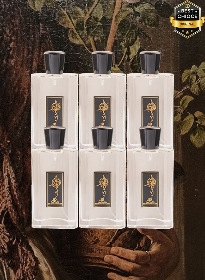 Banafa 6 Pieces Al Khalid Perfume 100ml EDP - Image 1