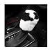 Gasedin Cow Print Car Accessories Set Soft Fluffy Plush Cute Cow Steering Wheel Cover Handbrake Cover Warm Furry Cow Print Armrest Mat Shift Gear Cover Car Accessories Gear Cover - Image 2