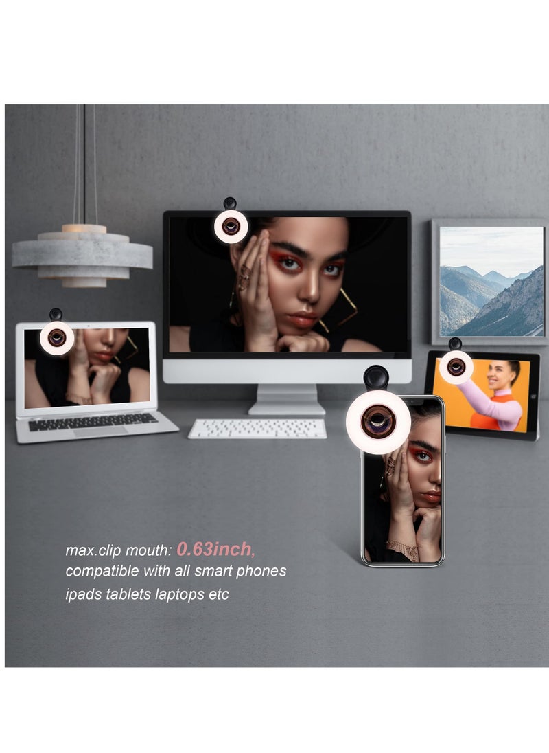 KASTWAVE - Portable Rechargeable Phone Lens Macro Light Mini Clip Ring Light Lens for iPhone/Android - Image 1