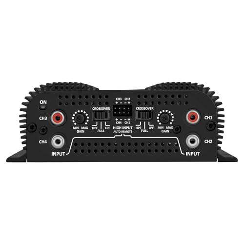 Taramp's Taramps TS 800x4 2 Ohms Black Multichannel Stereo Amplifier 800 Watts Rms, 4 Channels, Full Range, Car Audio Digital 2 Bridged Channel, Crossover High/Low Pass, with RCA and Automatic High Level Input - Image 5