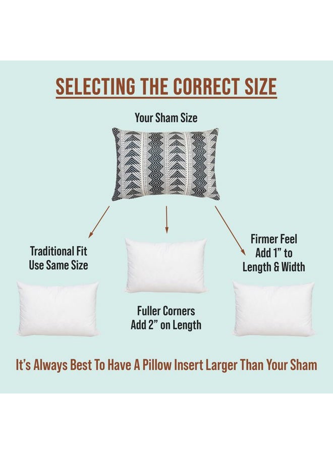 PILLOWFLEX 16x26 Inch Premium Polyester Filled Pillow Form Insert - Machine Washable - Oblong Rectangle - Made In USA - Image 2